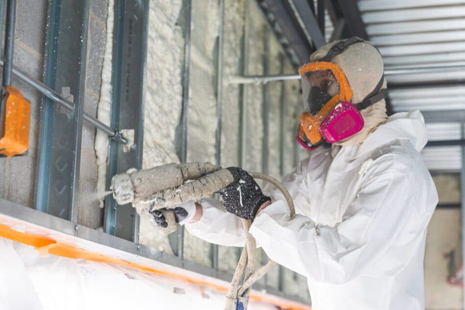 Professional insulation installation service for residential or commercial property improvement.